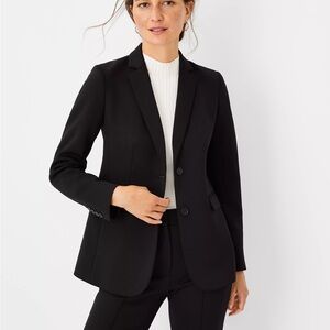 Ann Taylor Two Button Blazer in Double Knit